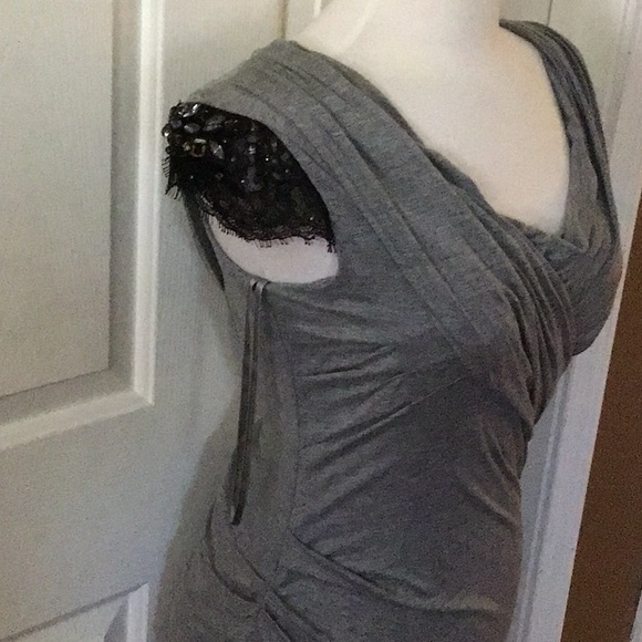 BCBG Gray Sleeveless Dress - Picture 2 of 8